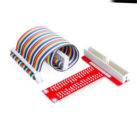 Raspberry Pi 3 y Raspberry Pi modelo 3B + T expansión DIY kit (40Pin GPIO cable + T GPIO fuga expansión adaptador ► Foto 1/4