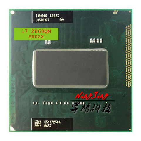 Procesador Intel Core i7 i7-2860QM 2860QM SR02X 2,5 GHz Quad-Core CPU de ocho hilos 8M 45W Socket G2 / rPGA988B ► Foto 1/1