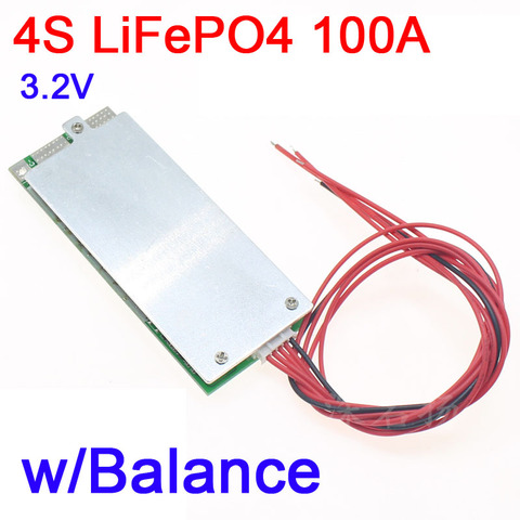 4S 100A 12V Balance LiFePO4 batería de litio Placa de protección BMS 3,2 V UPS inversor de almacenamiento de energía ► Foto 1/6