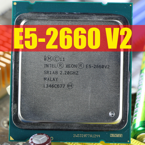 Procesador Intel Xeon E5 2660 V2 CPU 2,2G LGA 2011 SR1AB diez núcleos servidor procesador e5-2660 V2 E5-2660V2 10 Core 2,20 GHz 25M 95W ► Foto 1/1