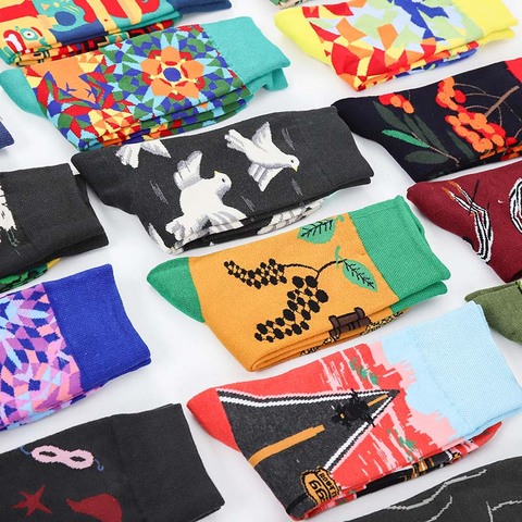 Calcetines divertidos y coloridos para hombre y mujer, medias