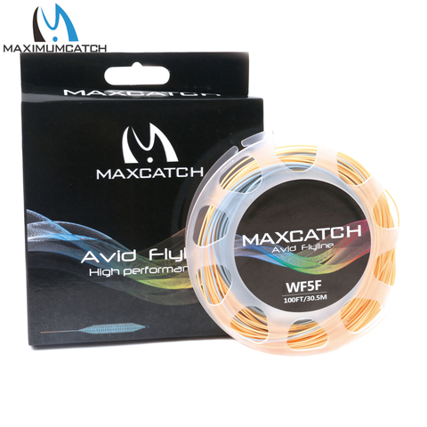 Maximumcatch-Cuerda de mosca de doble Color, 100 pies, 3wt-8wt, WF, flotante con dos bucles soldados ► Foto 1/6