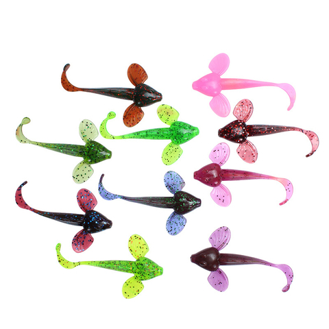 Suave señuelo 1 Uds 8cm/4,3g de señuelo de pesca de piscardo de calidad carnada falsa Artificial Wobblers de pesca con mosca de silicona suave cebo frente ► Foto 1/6