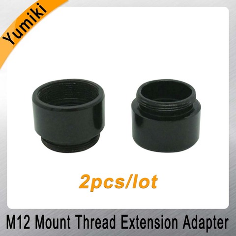 Yumiki 2 unids/lote montaje de hilo adaptador de extensión de aleación de Zinc de M12 lente anillo de extensión para MTV interfaz CCTV Lens ► Foto 1/5