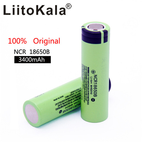 2022 liitokala original nuevo 18650 Li-Ion 3400 mAh batería recargable NCR18650B 3,7 V 3400 batería ► Foto 1/6