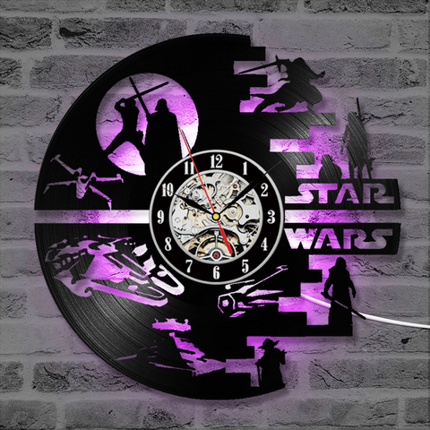 Reloj creativo CD vinilo Reloj de pared decoración del hogar 3D relojes colgantes Duvar Saat Reloj de pared ► Foto 1/6