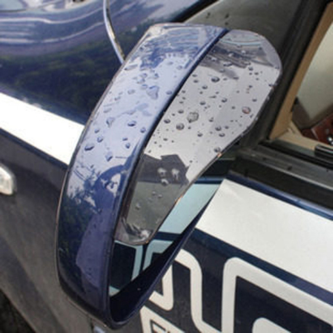 VODOOL-Espejo retrovisor del coche pegatina de PVC para lluvia, cejas, espejo lateral automático, tablero de lluvia, parasol, Protector de nieve, 2 uds. ► Foto 1/6
