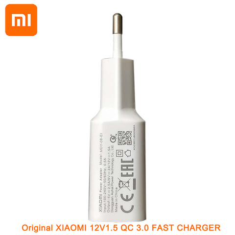 12v1.5a QC 3,0 cargador rápido Original XIAOMI MI 8 18W Usb de carga rápida 100cm Cable de tipo C para XIAOMI A2 A1 6 mezclar 2s redmi Note 7 ► Foto 1/6
