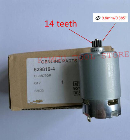 14 dientes Motor genuino partes 629819-4 DC 14,4 V para MAKITA 6280DWPE3 6280D 6280DWE 6281DWE BDF343 6281DWPE MT070 6281D 6281DW ► Foto 1/4