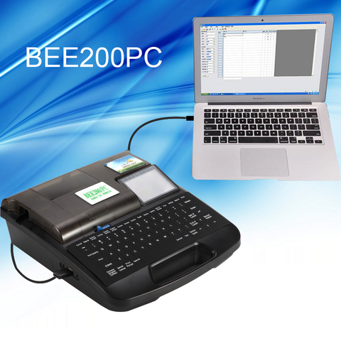 BEE200PC cable ID pritner de alambre eléctrico marcador de impresora de tubo máquina de impresión de la férula ► Foto 1/6