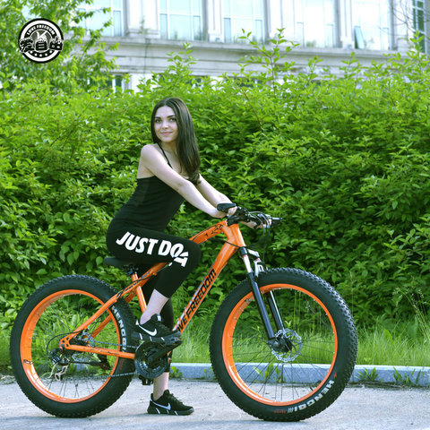 Bicicleta de Montaña de velocidad Love Freedom 7/21/24/27, 26*4,0, bicicleta de ruedas gruesas, amortiguadores, bicicleta, envío gratis, bicicleta de nieve ► Foto 1/6