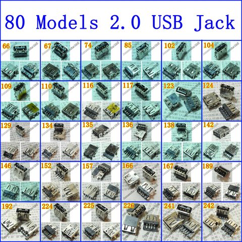 [80 modelos elige 1] conector Jack USB 2,0 para SONY SAMSUNG MSI Lenovo ASUS DELL HP TOSHIBA ACER .... Puerto USB 2,0 para ordenador portátil ► Foto 1/3