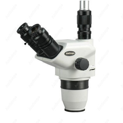 Cabeza de microscopio, AmScope Supplies 6.7X-225X focable Trinocular Zoom estéreo cabeza de microscopio ► Foto 1/1