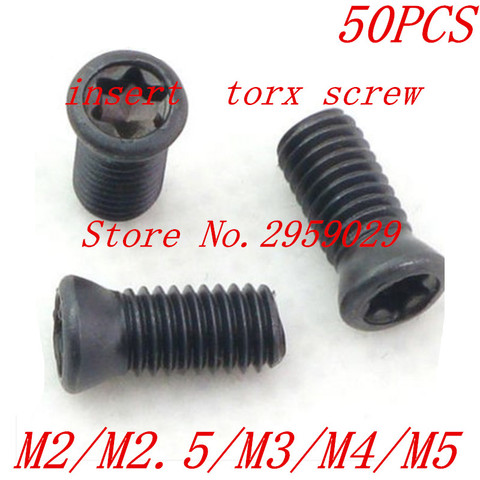 50 unids m2/m2.5/M3/M4/M5 tornillo Torx para reemplaza carburo Pañales de paño cnc tornos herramienta ► Foto 1/1