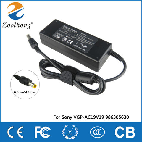 19,5 V 4.7A 90W del ordenador portátil AC cargador/adaptador de corriente para Sony Vaio VGN-AX VGN-BX VGN-C VGN-CR VGP VPC VGC 6,0mm * 4,4mm ► Foto 1/6