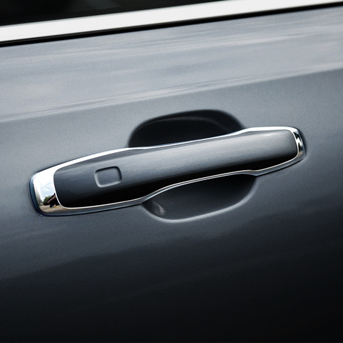 Para Volvo XC60 XC90 S90 2022 ABS cromo puerta adhesivo de manija recorte cubierta accesorios de estilo de coche 4 Uds ► Foto 1/6