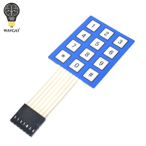 3x4 matriz de interruptores de membrana teclado 12 clave 4*3 4x3 teclado 3*4 teclas pantalla interruptor panel de control para DIY ► Foto 1/5