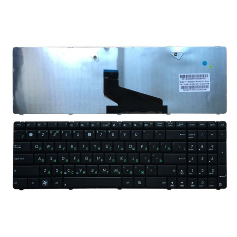 Teclado ruso para ASUS K53U K53T X53U K53Z K53B K53BR X53BY K53TA K53TK K73BY K73T K73B k73cbe K53BY K73Y RU negro ► Foto 1/4