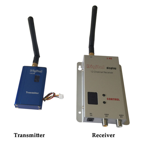 Transmisor de vídeo inalámbrico CCTV de 2,4 GHz y 1000mW de alta calidad, Drones FPV de 2,4G y transceptor UAV, emisor de imagen de vídeo de 12 canales ► Foto 1/5