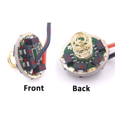 Placa controladora de circuito de linterna, 17mm, salida de corriente constante de 4200mA, entrada de 3,7 v ~ 4,2 v, AMC7135x12 para LED Cree T6 U3 U2 V3 V5 V6 ► Foto 1/1