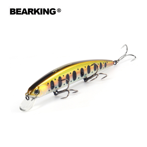 Bearking-señuelo de pesca de Bk17-D130, 1 unidad, 21g, 130mm de profundidad, 1,8 M, cebo Artificial Wobbler Minnow, anzuelos 3 BKK, aparejos de pesca ► Foto 1/6