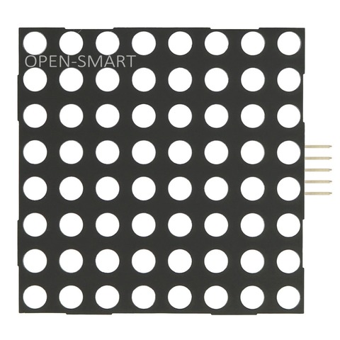 Matriz de puntos LED 8x8 Módulo de visualización F5 de matriz de puntos rojos sin soldadura cadcadable para Arduino con interfaz SPI ► Foto 1/5