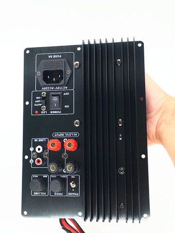 Amplificador TDA7293 para subwoofer 100w amplificador de potencia de subwoofer 110V ~ 220V subwoofer Placa de amplificador de subwoofer de filtro de paso bajo subwoofer ► Foto 1/6