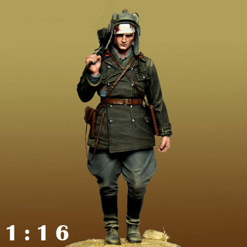 Figura de resina de 1/16 soldados de rango y archivo, GK, temática militar de guerra, WWII, sin revestimiento, sin color ► Foto 1/3