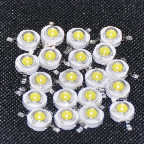20 piezas diodos LED blanco frío 1 W, diodos blancos emisores de luz 1 Watt, Chips LED de Diodo, cuentas LED de 1 Watt, Diodi blanco frío Branco frío ► Foto 1/6