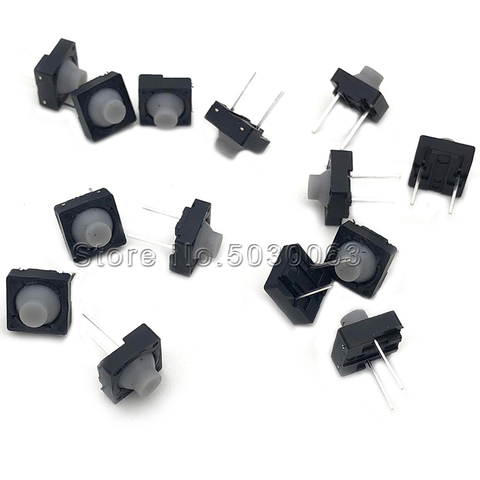 20 unids/lote 8*8*5,5 de gel de sílice silencioso Interruptor táctil centrada 2P adhesivo conductor micro-mover/clave/interruptor de botón de 8x8 ► Foto 1/2