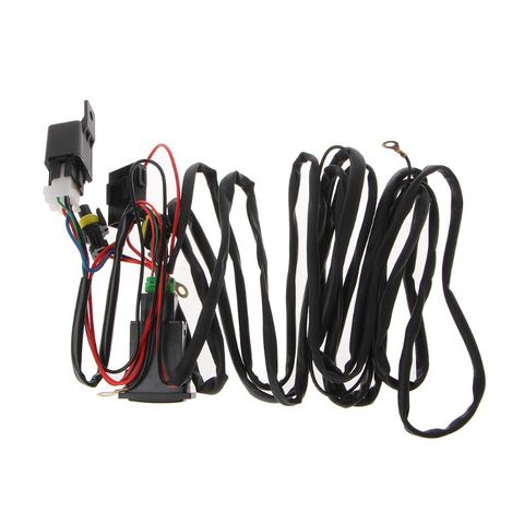 Arnés de cableado de relé Universal, 12V, 40A, con interruptor de encendido/apagado, para luz antiniebla LED de coche, enchufes adaptadores de Cables para automóviles ► Foto 1/6