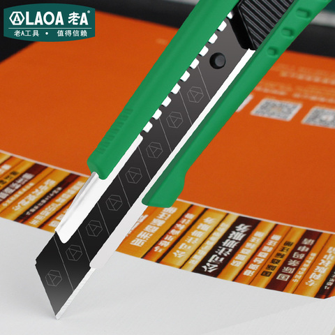 LAOA-cuchillo de 18MM, herramientas de corte para el hogar, cortador de papel tapiz, herramientas de oficina ► Foto 1/6