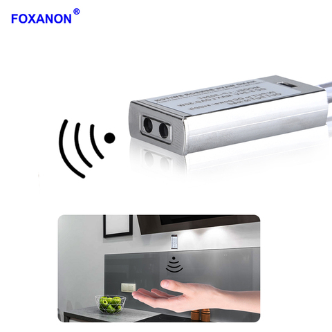 Foxanon-Interruptor de Sensor de movimiento IR, dispositivo de encendido/apagado automático DC 5V-24V 5A Max 50W, Sensor de barrido manual, tira de luz LED para armario ► Foto 1/6