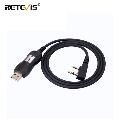 Retevis-Cable USB de programación para Walkie Talkie compatible con Win 7/8/10, Chip FTDI Para Kenwood Baofeng UV-5R H777 RT21 RT22 RT80 ► Foto 1/6