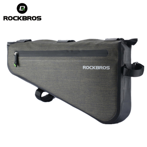 ROCKBROS 8L, bolsas para bicicleta de carretera, bolsa triangular, bolsa reflectante a prueba de lluvia, bolsa ajustable portátil para bicicleta, accesorios para bicicleta ► Foto 1/6