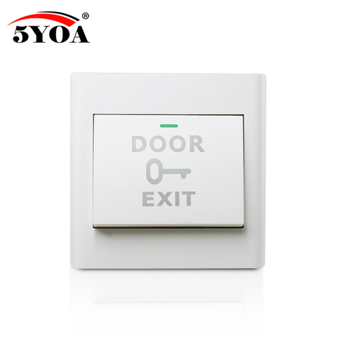 Botón de salida de puerta, interruptor de liberación para control de acceso, sistema de cerradura electrónica, Sensor de bloqueo sin COM ► Foto 1/3