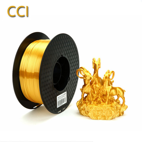 Filamento de impresora 3d dorado pla de seda, 1,75mm, 1kg, brillo sedoso, bolígrafo 3d dorado, metal brillante, materiales de impresión metálicos, brillo rico en brillo CCI ► Foto 1/1