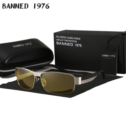 Gafas de marca de diseñador para hombre y mujer, lentes de visión nocturna reflejo, versión nocturna, para conducir, caja original ► Foto 1/6