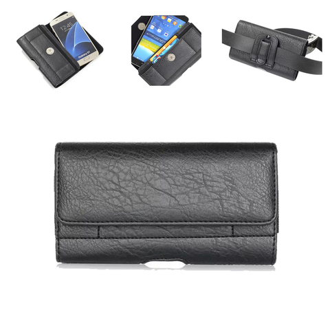 Universal Vintage Clip de cinturón bolso del teléfono para Xiaomi Redmi 4 4A 4X Mi8 5 Plus Nota 5 Pro 5X S2 caso de bolso de la cintura funda 4,7-6,3 pulgadas ► Foto 1/6
