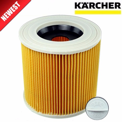 De calidad superior de aire filtros de polvo bolsas para Karcher aspiradoras partes cartucho filtro HEPA FILTRO DE WD2250 WD3.200 MV2 MV3 WD3 ► Foto 1/5