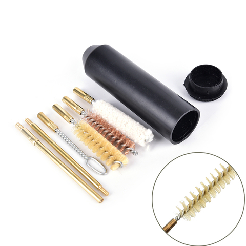 7 unids/set para tamaño de bolsillo Kit de limpieza de pistola de mano Rod profesional pistola Herramientas de limpieza 22/45/357/9mm ► Foto 1/6