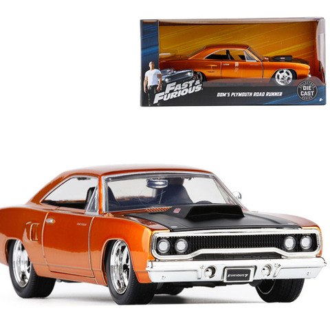 Coche clásico de aleación de Metal, escala 1:24, modelo 1970 Fast F8 Plymouth Road Runner, colección de Juguetes ► Foto 1/6