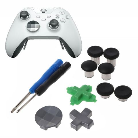 Intercambio de pulgar analógico palos puños palo D-Pad parachoques Botón de piezas de repuesto para de Xbox Elite ► Foto 1/6