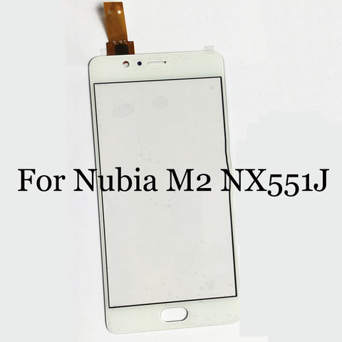 Para Nubia M2 NX551J sólo Lente de Cristal frontal + pantalla táctil Flex cable digitalizador para Nubia M 2 reemplazo sin LCD ► Foto 1/1