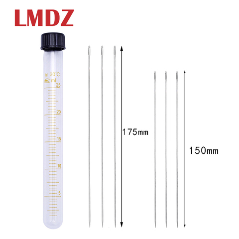 LMDZ-aguja de acero largo grande para Agujeros grandes, herramientas para coser a mano con botella de aguja, 6 uds., 175mm, 150mm ► Foto 1/5