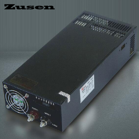 Zusen-S-1000W de salida única, fuente de alimentación conmutada de trabajo, 12V, 13,5 V, 15V, 24V, 36V y 48V ► Foto 1/1