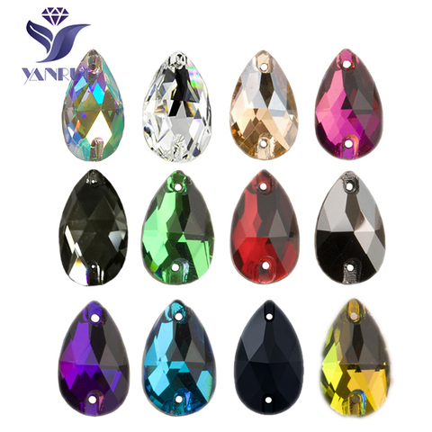 YANRUO gota 3230 AAAAA calidad coser cristal Flatback diamantes de imitación para costura piedras de vidrio para ropa de vestidos de ► Foto 1/6