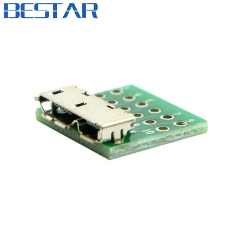 Micro-b USB 3,0, de 10 pines conector hembra, tipo SMT de PCB de montaje en placa para Cable de bricolaje ► Foto 1/6