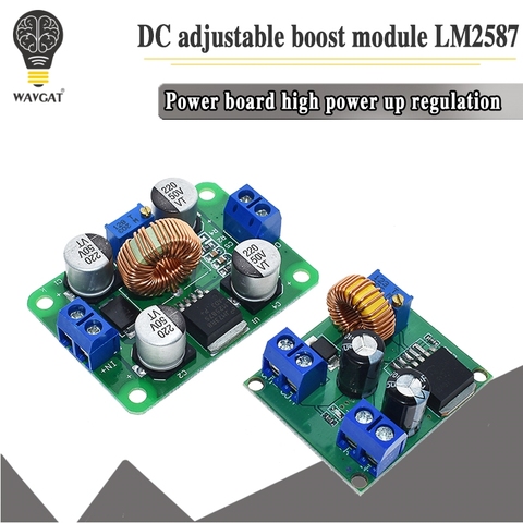 Módulo de fuente de alimentación ajustable 5A LM2587 DC-DC 3 V-30 V a 4 V-40 V placa de regulador de voltaje del convertidor Boost para Arduino 5V ► Foto 1/6