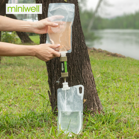 Miniwell-sistema de filtración de agua con filtro de agua para exteriores, con bolsa transparente ► Foto 1/6